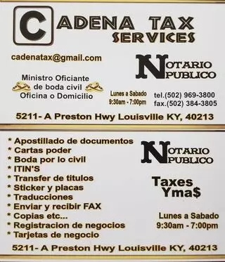Cadena Tax Services