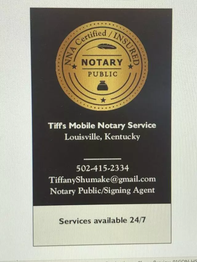 Tiff&apos;s Mobile Notary Service
