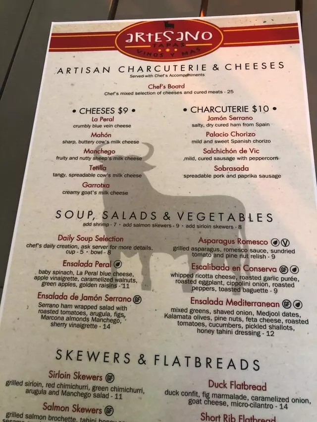 Artesano Vino Tapas Y Mas