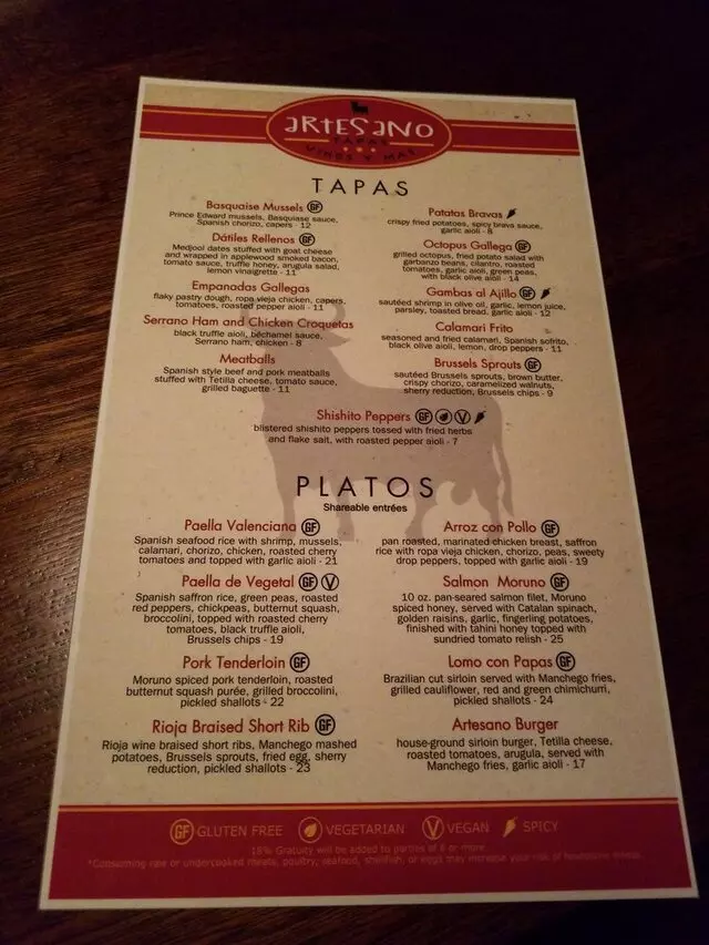 Artesano Vino Tapas Y Mas