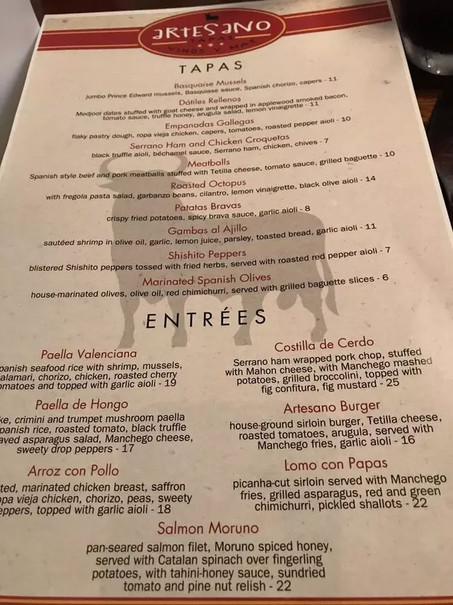 Artesano Vino Tapas Y Mas