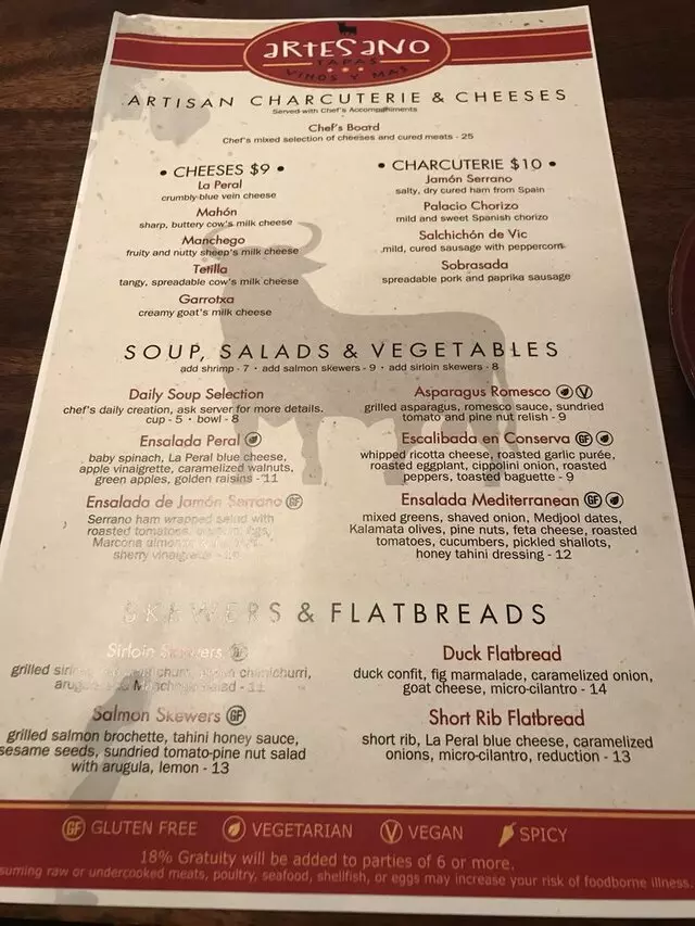 Artesano Vino Tapas Y Mas
