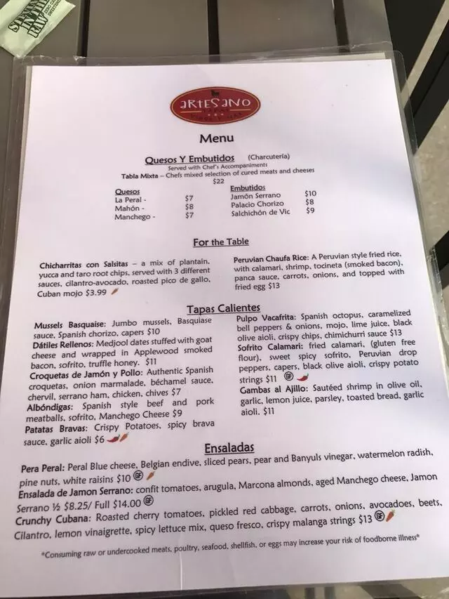 Artesano Vino Tapas Y Mas