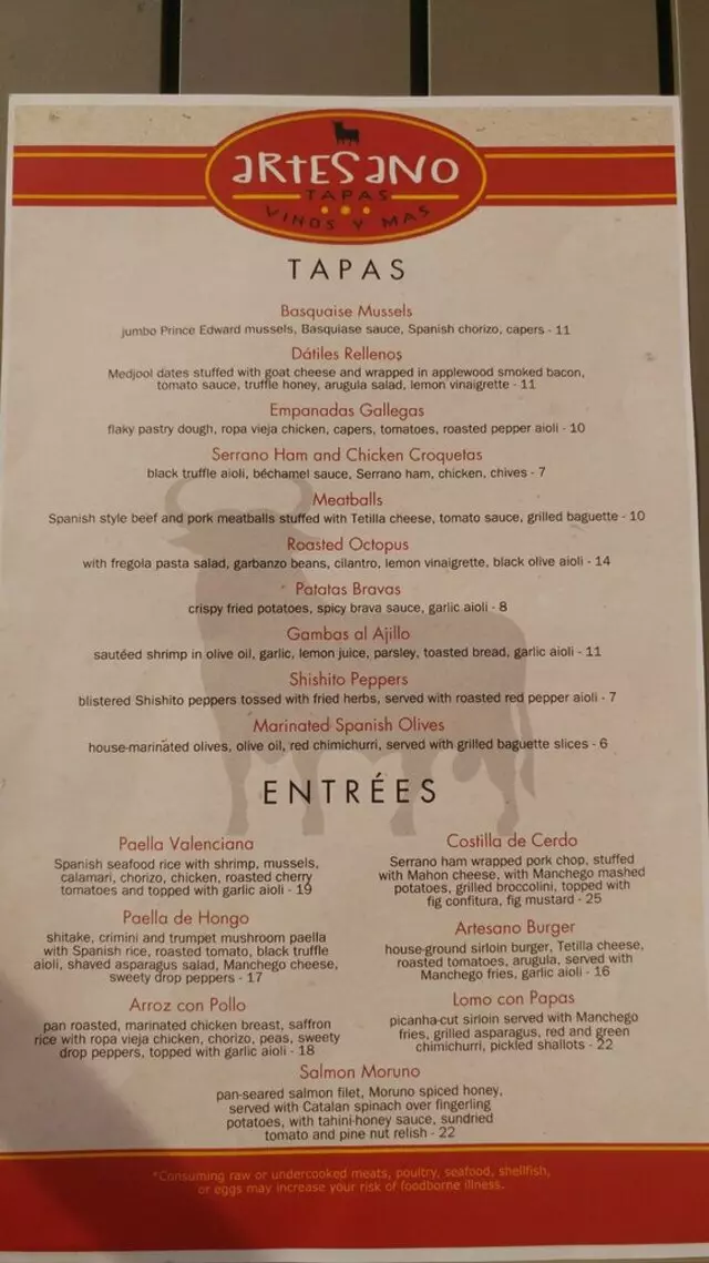 Artesano Vino Tapas Y Mas