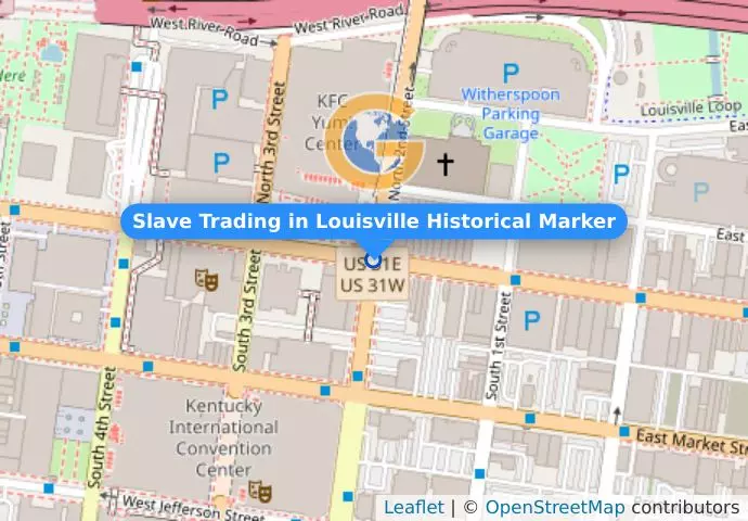 Slave Trading in Louisville Historical Marker