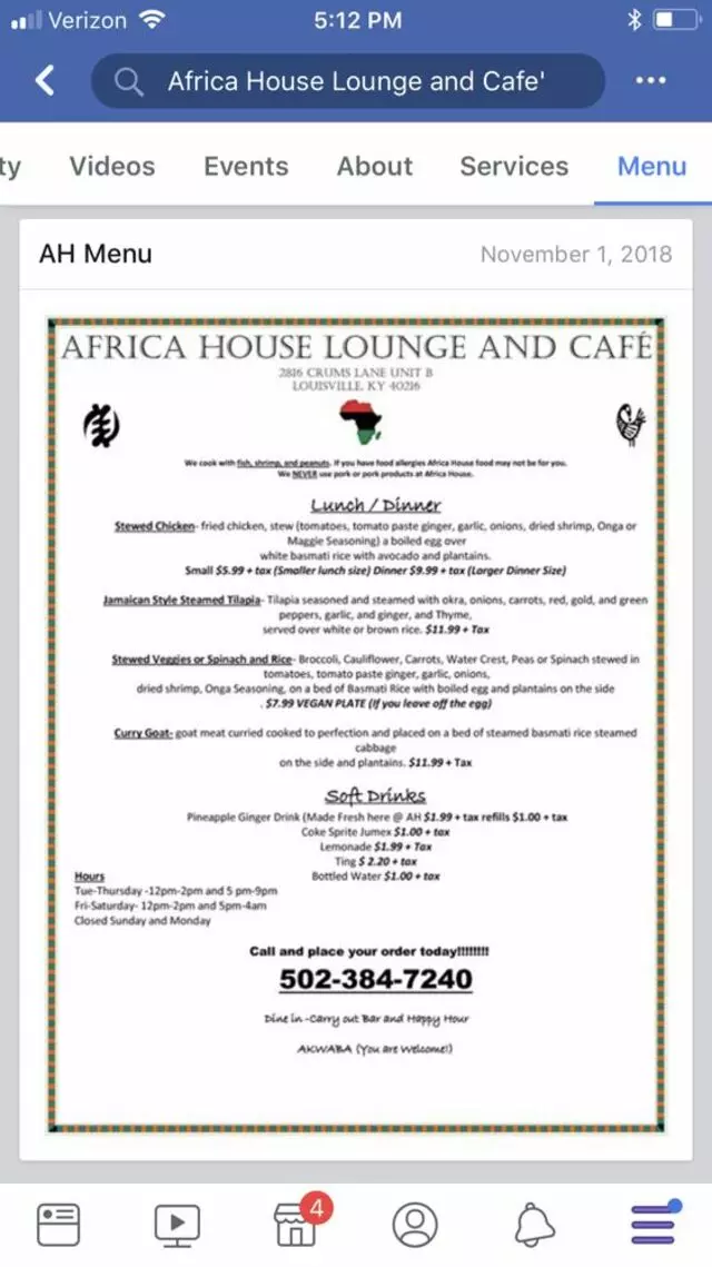 Africa House Lounge and Cafe’