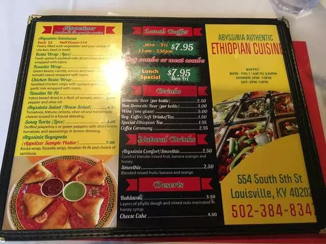 Abyssinia Authentic Ethiopian Cuisine Restaurant & Bar